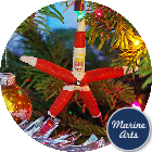 Festive Decor - Starfish Santa Claus